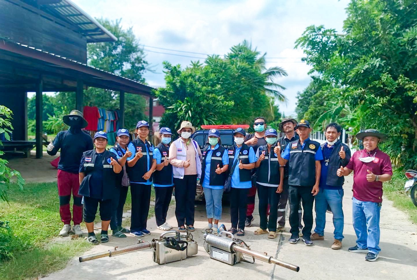 พ่นหมอกควันเพื่อควบคุมโรคไข้เลือดออก